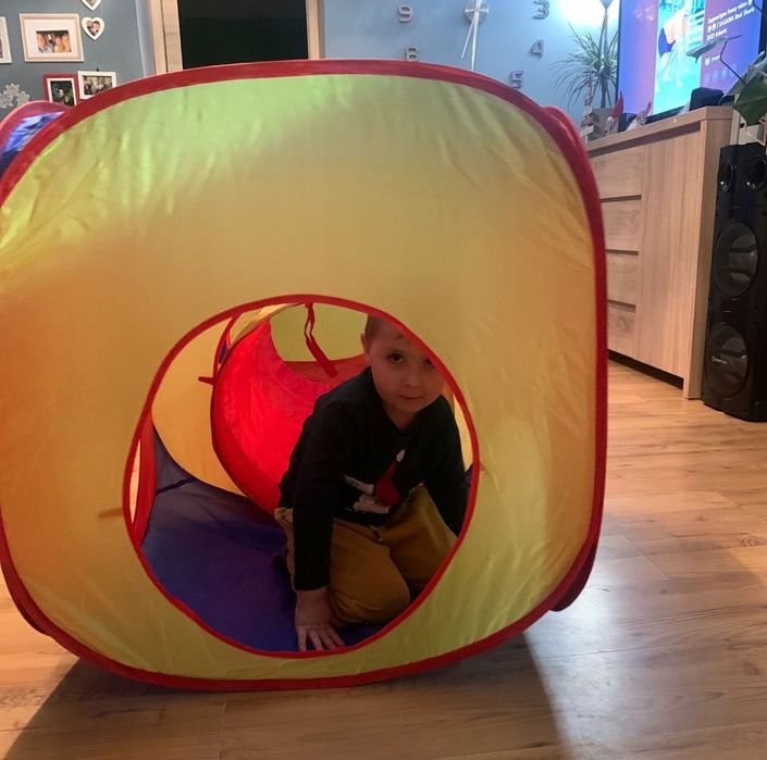 Namiot dla Dzieci Tipi Domek Wigwam Tunel do  Ogrodu Zestaw Ogrodowy