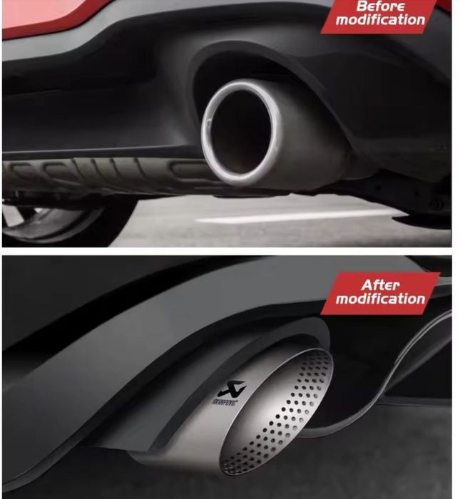 Ponteiras style akrapovic inox