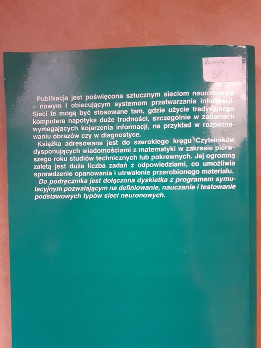 Sztuczne sieci neuronowe J. Żmuda