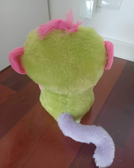 Macaco de Peluche - Verde e Rosa