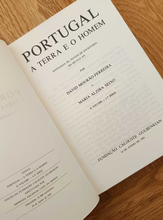 Portugal, a Terra e o Homem (Antologia de escritores do Séc.XX)