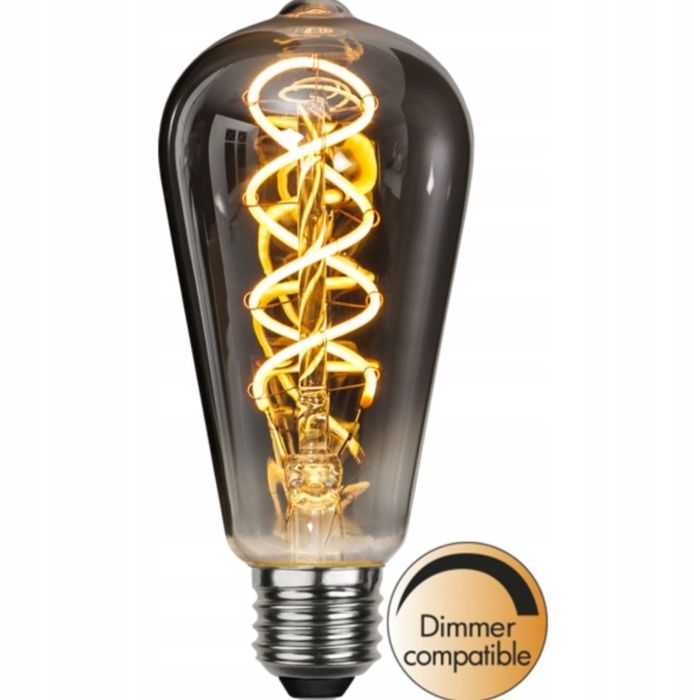 2 x Żarówka LED E27 ST64 2W 2100k ściemnialna dymiona Smoke