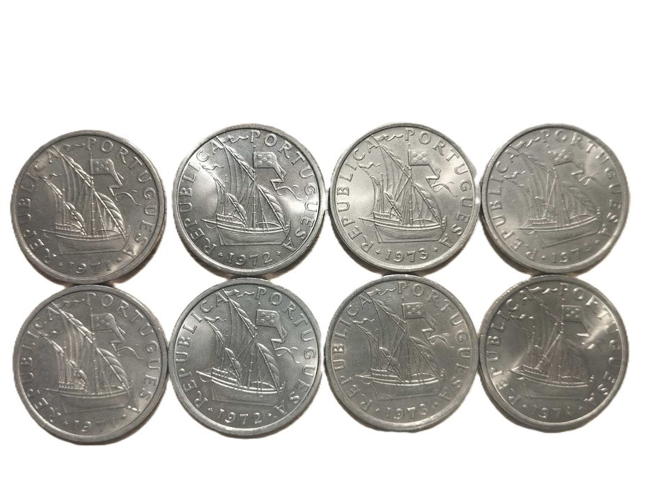 Série completa moedas 10 escudos - legenda normal e invertida
