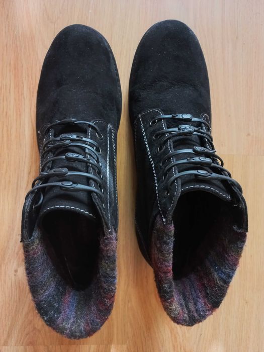 Женские новые замшевые демисезонные ботинки HEAVENLYSOLES 43 p.