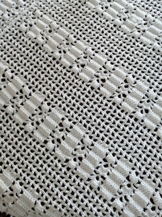 Toalha de renda feita à mão