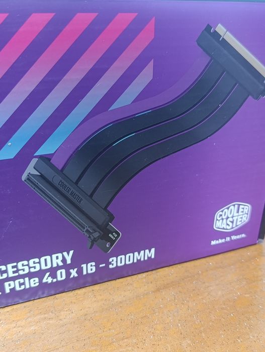 Cabo Riser PCIe 4.0 preto 30cm