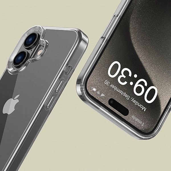 Etui Tech-Protect FlexAir Hybrid na iPhone 16 - przezroczyste