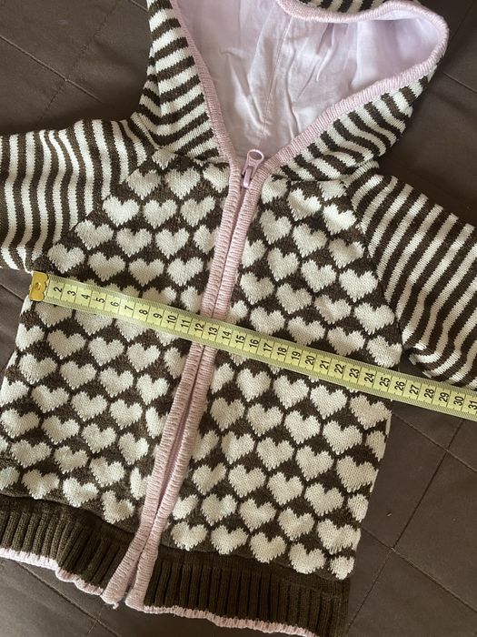 Кофта на підкладці для дівчинки 12/18 міс