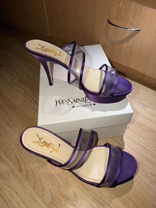 YSL мюлі фіолетові 39р