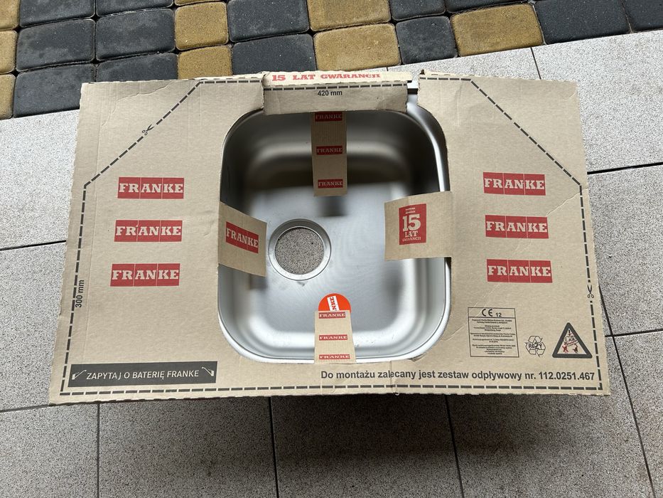 Zlewozmywak stalowy trapezowy Franke 49x78cm