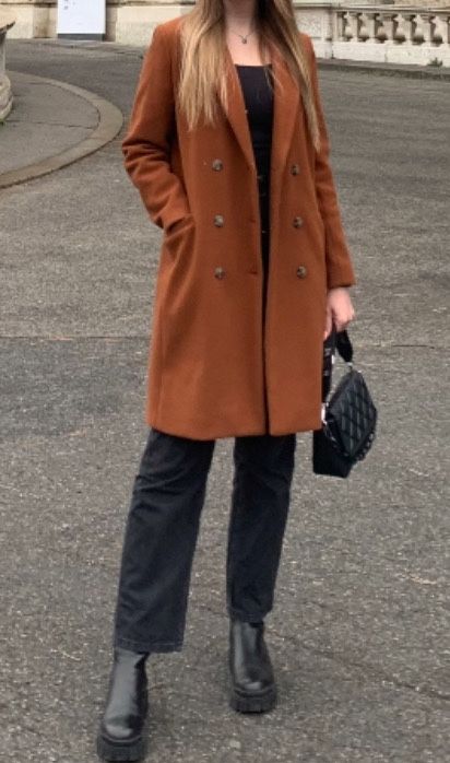 brązowy płaszcz damski rozmiar 40(L)