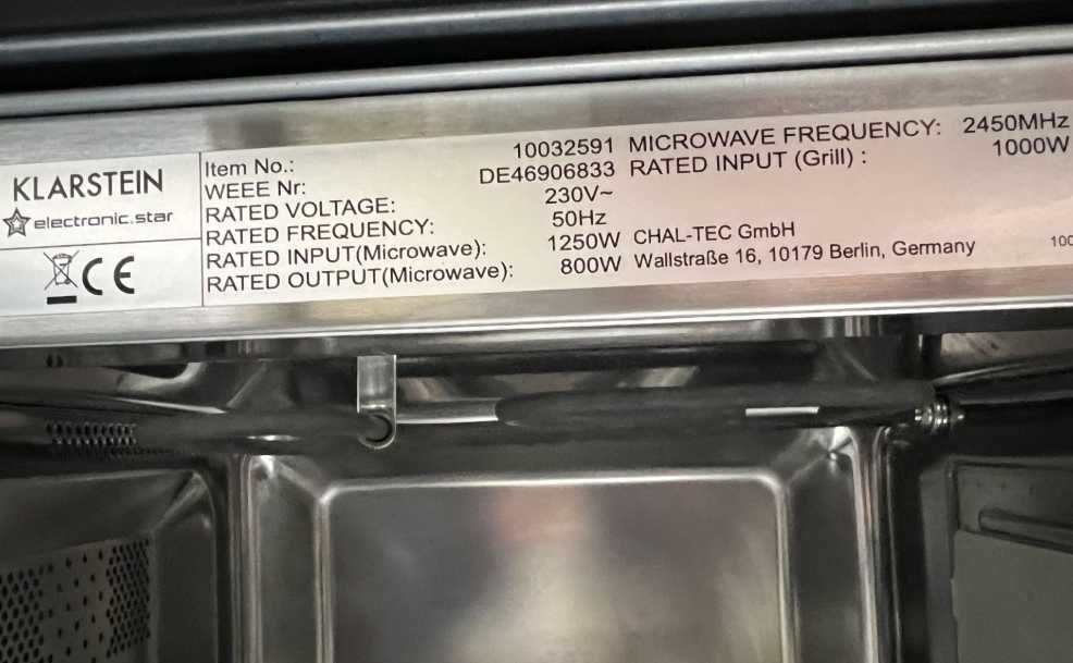 Микроволновая печь встраиваемая в стиле ретро Klarstein Victoria 20