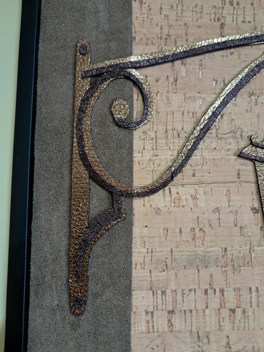 Tela abstrata com moldura Americana