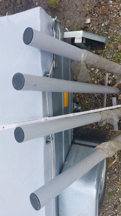 Słupki parkingowe 4 szt. stalowe ocynk malowane proszkowo