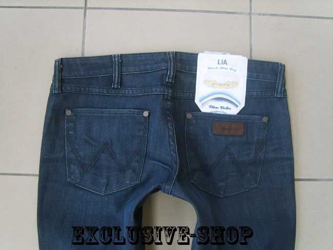 Wrangler LIA damskie spodnie jeansowe W25 L32 pas 71 cm