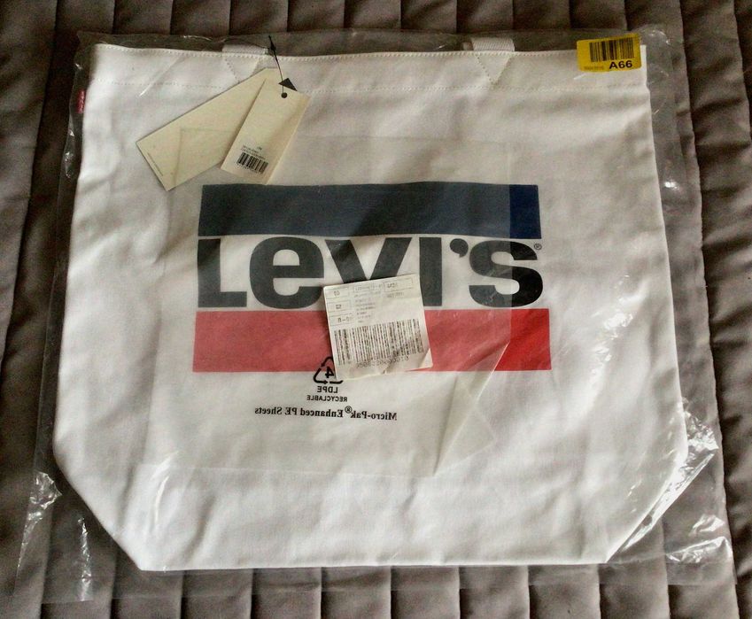 Torba zakupowa/plażowa - LEVI'S - biała