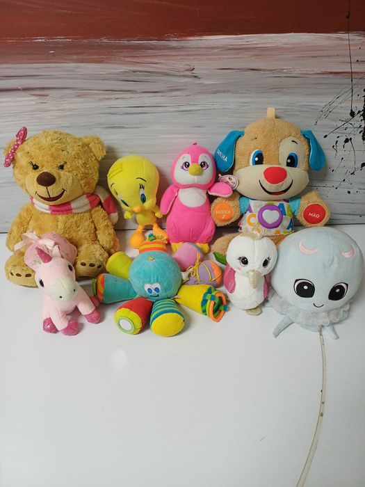 Peluches vários 8 unidades