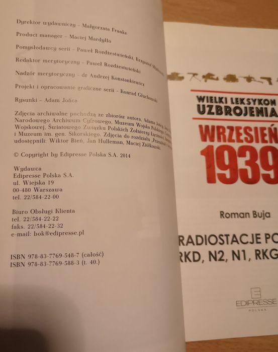 Wielki Leksykon Uzbrojenia Wrzesień 1939 tom 40 radiostacje polowe