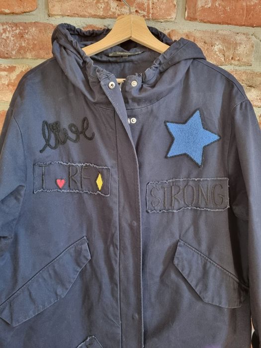 Granatowa parka Zara
