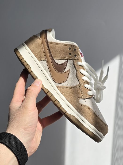 Кросівки Nike SB Dunk Double Swoosh Brown premium