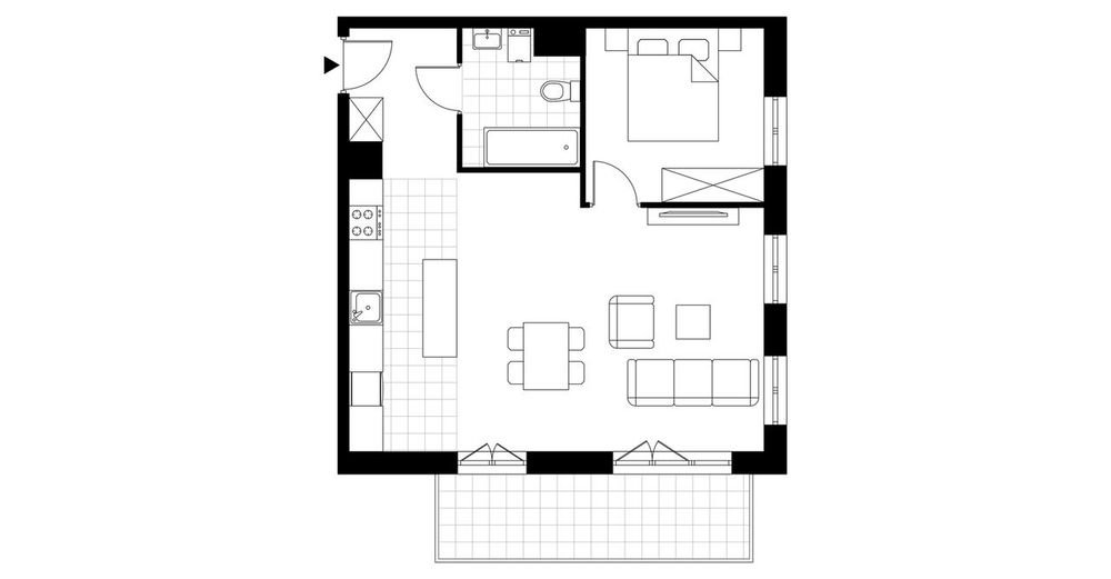 2-pokojowe mieszkanie 53m2 + balkon Bezpośrednio
