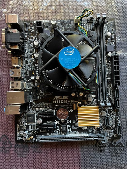 Motherboard ASUS H110M-R DDR4 e Processador Intel i3-6100