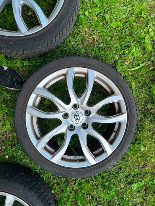 4x Oryginalne felgi Hyundai 18” + opony zimowe Dunlop 225/40 R18