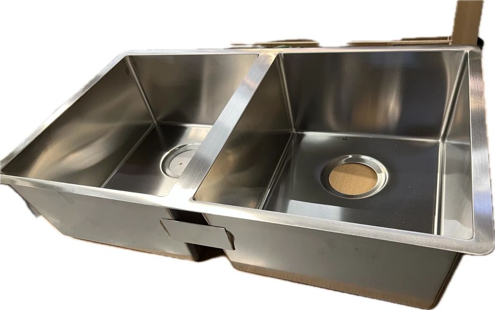 Lava-loiça / Pia Dupla em Inox (Novo) IKEA NORRSJÖN (73x44 cm)