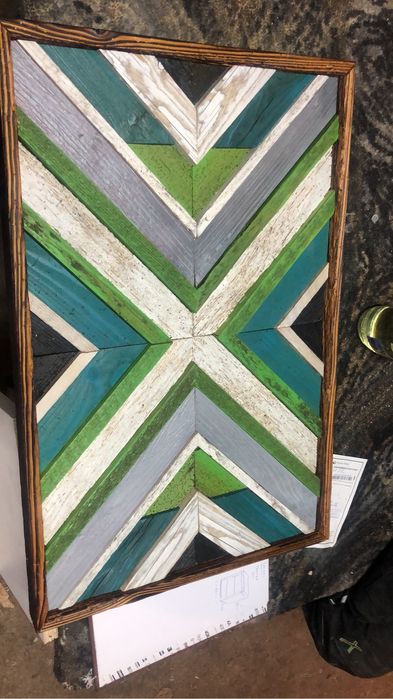 Obraz drewniany własnoręcznie robiony