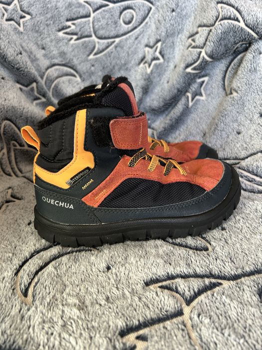Buty kozaki śniegowce trekkingi Quechua 41 waterproof goretex rzepy gumy ściagajace zamsz