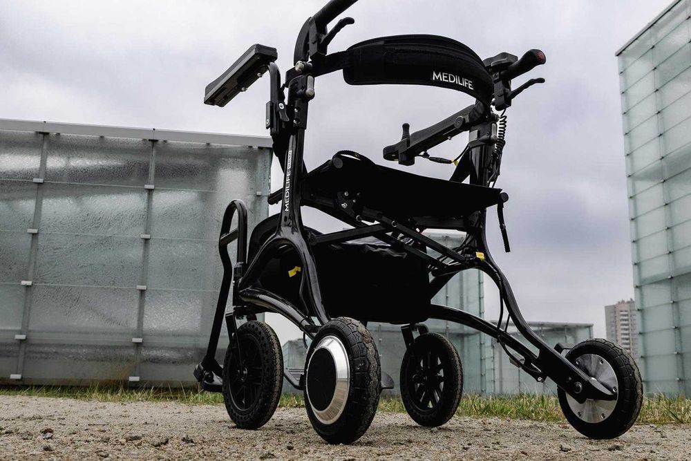 MEDILIFE SEMI  3w1 Hybrydowy Chodzik Balkonik Wózek Inwalidzki Elektryczny dla seniora. Refundowany 100% z Mobimed