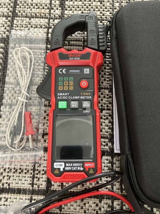 Струмовимірювальні кліщі GVDA GD166B, мультиметр