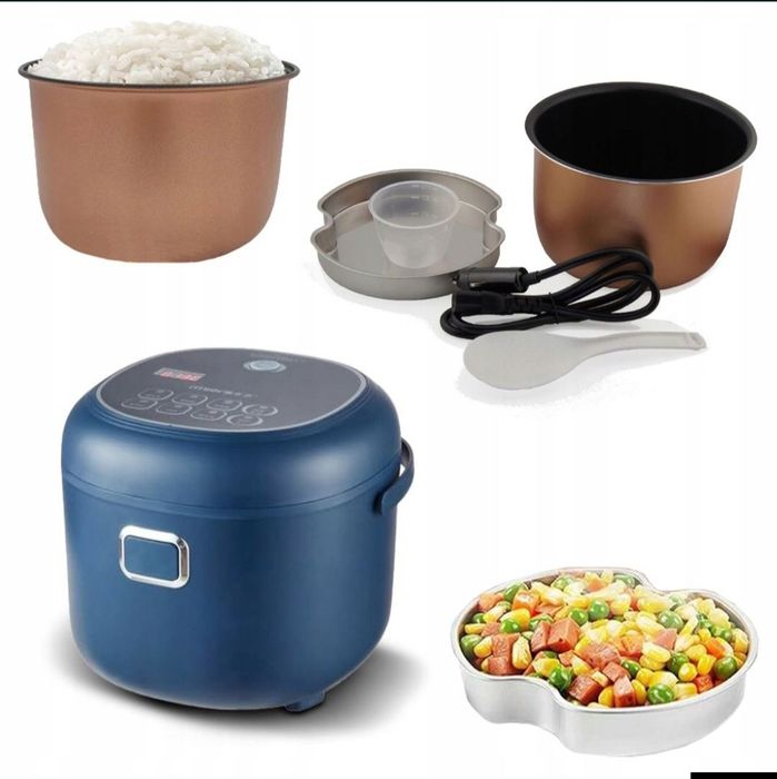 RYŻOWAR samochodowy 2L MULTICOOKER turystyczny 12V 24V TIR bus LCD tim