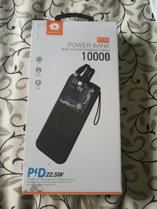 Павербанк зі швидкою зарядкою PD 22.5W+Type-C 10000 mah Power bank