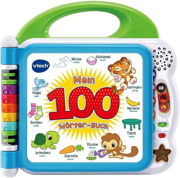 VTech Baby „Mein 100 słów” – interaktywna książka - j.niem i ang.