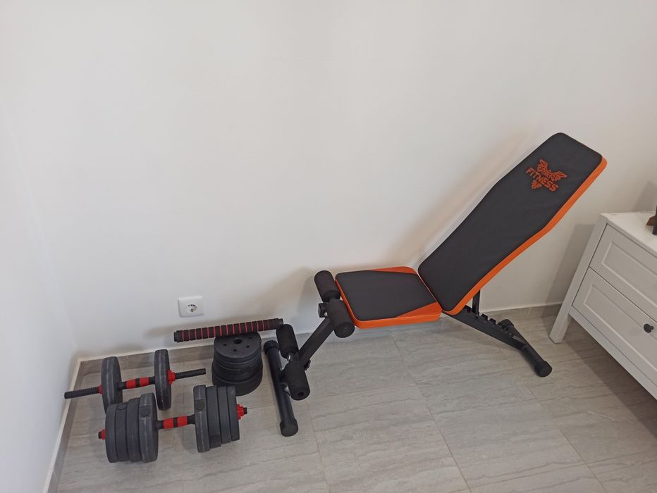 Alteres e banco para musculação