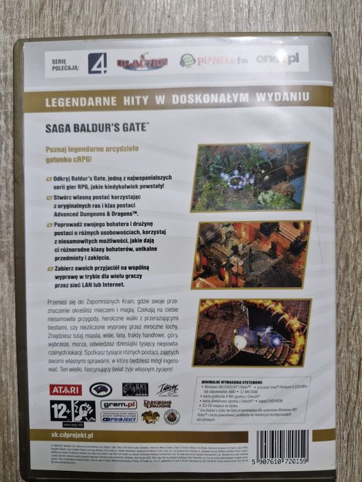 Saga Baldur's Gate  gra PC DVD PL
