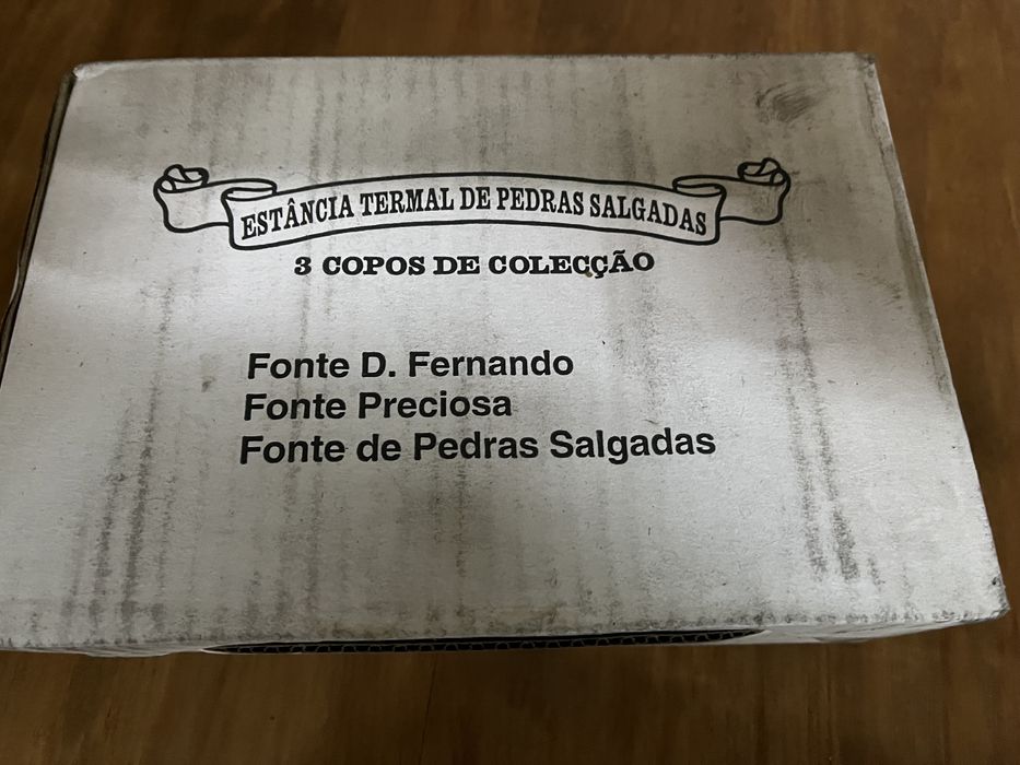 Copos Coleção Pedras Salgadas conjunto 3 copos