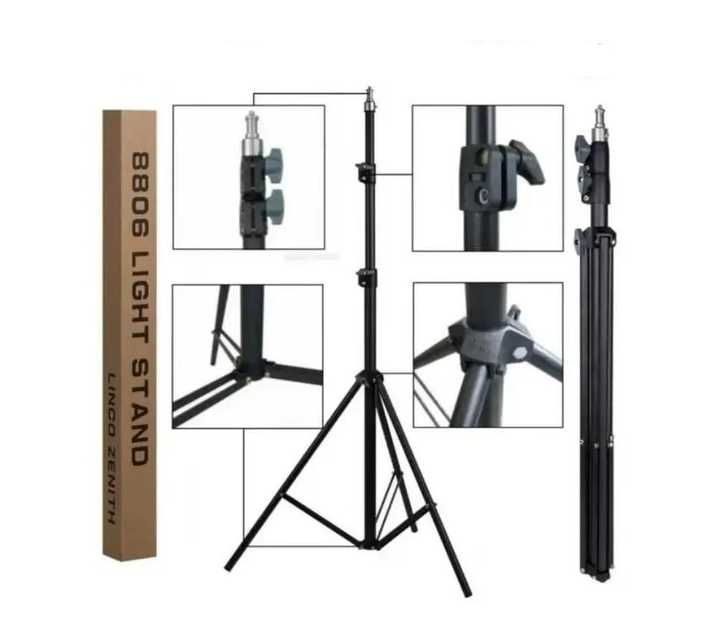 Штатив усиленный для кольцевых ламп, фотоаппаратов, лазерного уровня