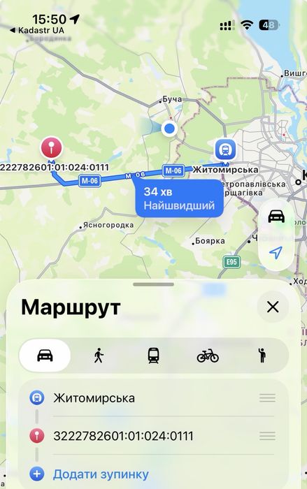 Земельна ділянка під забудову в передмісті Києва — с. Колонщина