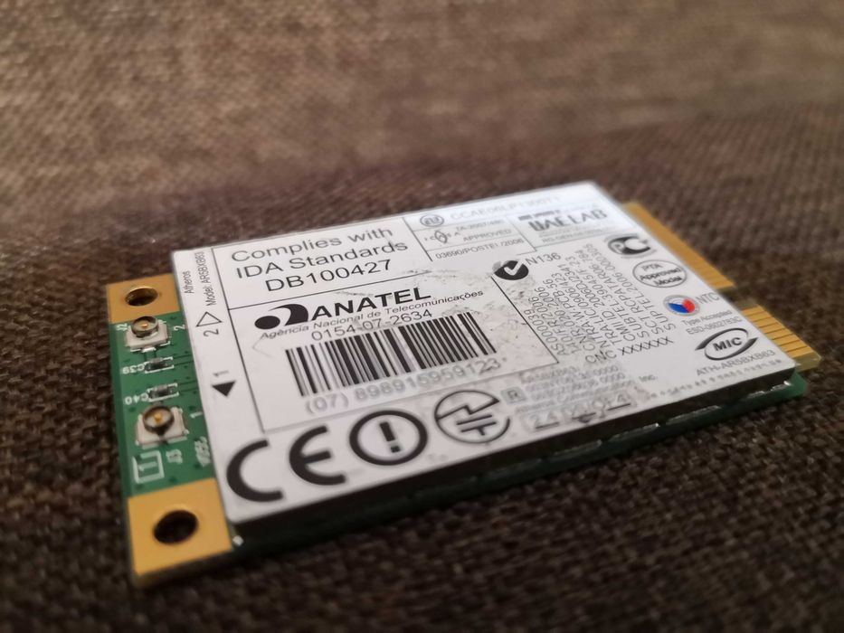 Karta WiFi miniPCIe Atheros 100% ok do laptopa