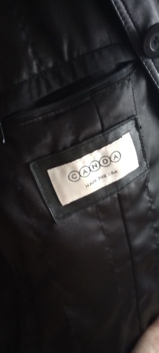 Kurtka skórzana czarna żakiet skóra ze skóry marynarka