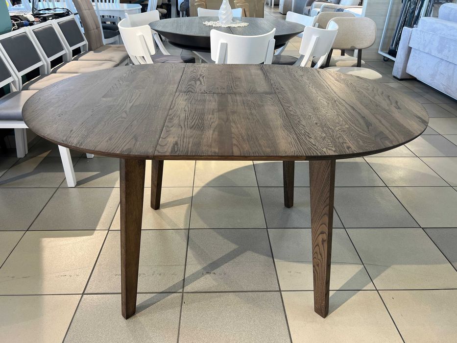 Стіл Соренто Д100+40 кухонний круглий розкладний дубовий на кухню дуб