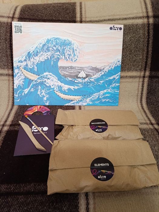 Набір для творчості ОКТО "Велика хвиля в Канаґаві", 30*40см, картина