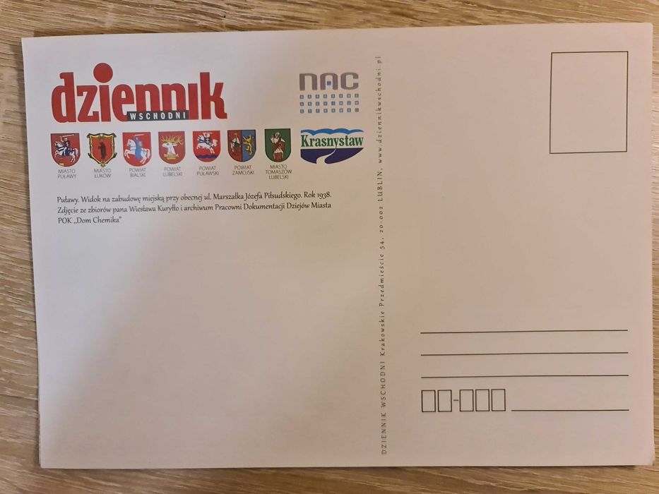 Pocztówka historyczna Puławy 1938 / 17/24cm /