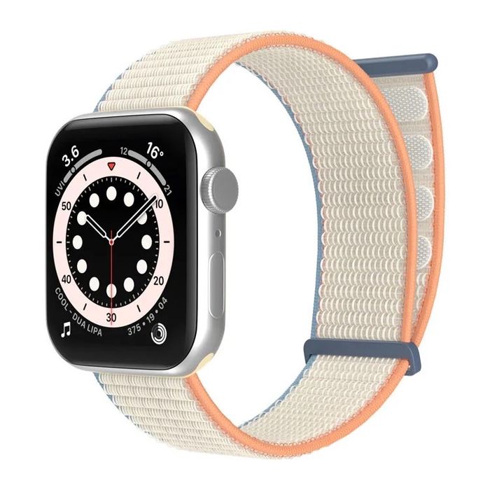 Beżowy Nylonowy Pasek Apple Watch 3/4/5/6/7/8/9/SE/ULTRA