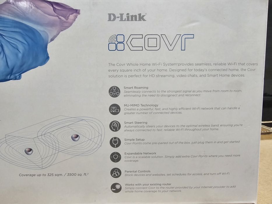 Ponto Acesso WiFi Dlink COVR Mesh AC1200