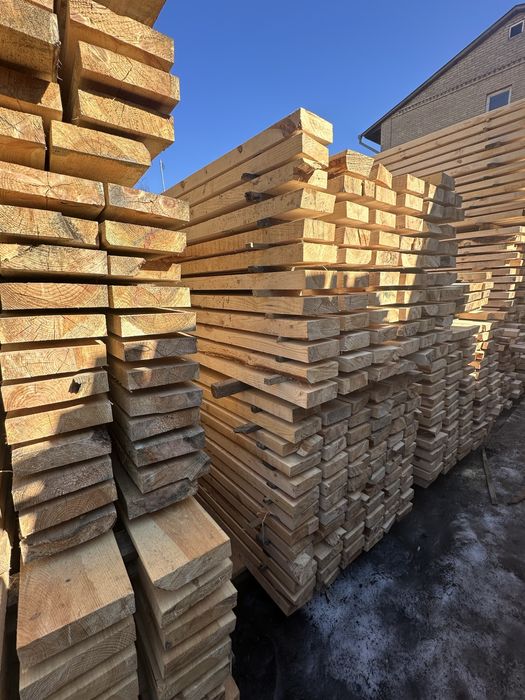 Брус обрізний сосна розміром 50*100 6м. Пиломатеріал відбвиробника