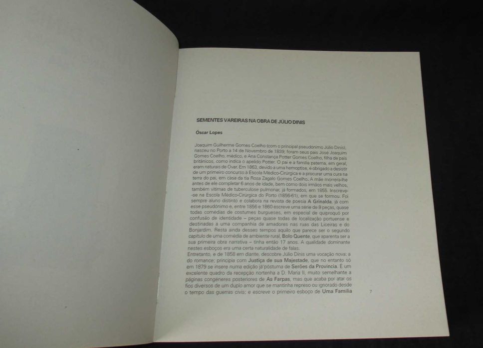 Livro Júlio Dinis Um Diário em Ovar 1863 a 1866
