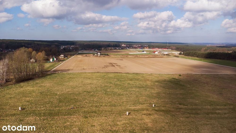Przytok: 1275m2 pod dom. Media na działce